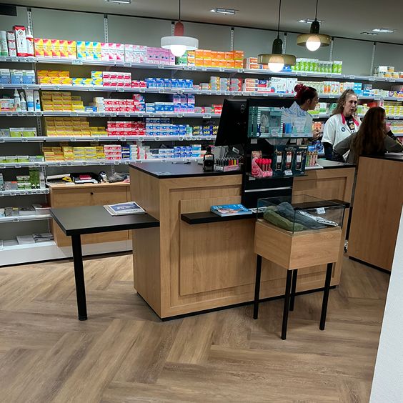 éclairage de pharmacie