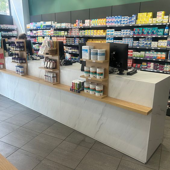 éclairage de pharmacie